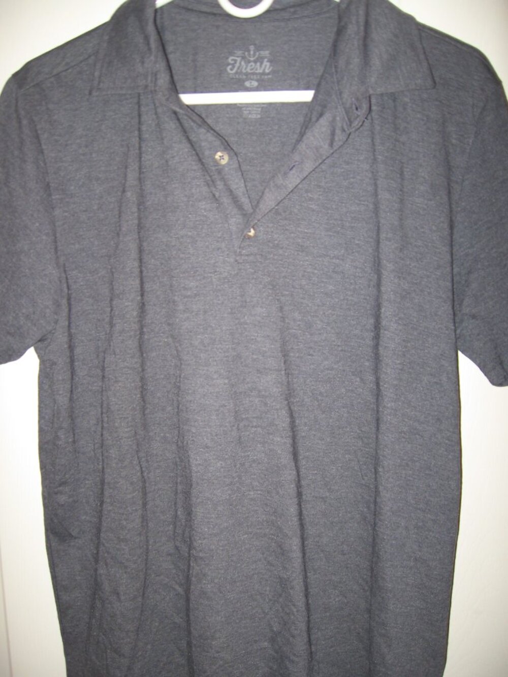 Fresh Clean Tees Polo Shirt Men's Large Blue